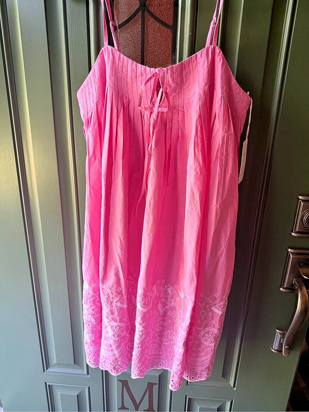 Free Assembly Sleeveless Poplin Mini Dress Pink XS